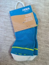 Women's Hoka Crew Run Sock Pair Size S US/CAN 4-6.5 NWT Hoka Time To Fly COOLMAX