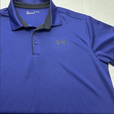 Under Armour Purple Men  s XL Polo Short Sleeve Shirt Golf Athleisure Loose Fit