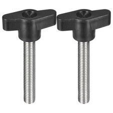 2Pcs Metric 304 Stainless Steel Clamping Screw Knob T Shape Thumb Screws M8x50mm