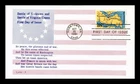 DR JIM STAMPS US COVER BATTLE OF YORKTOWN BICENTENNIAL FDC ALL OVER FLAG