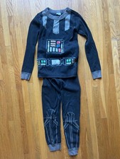 Hanna Andersson Star Wars Darth Vader Long John Pajama Set black/grey Size 6-7