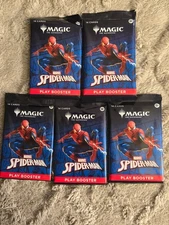 Spider-Man play booster pack (Lot of 5) New sealed Magic The Gathering