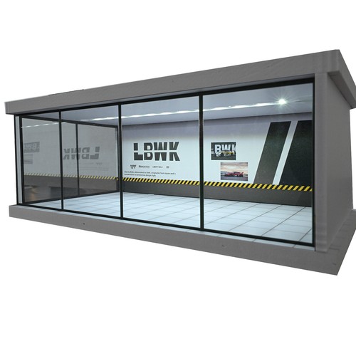 1/64 Diorama Garage Model LED Lighting Parking Lot Model Display Case Toy AU - Picture 162 of 177