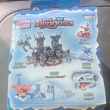 Mega Bloks Fire & Ice Dragons 9857 Ice Outpost 21 Pieces Ages 8+ Box