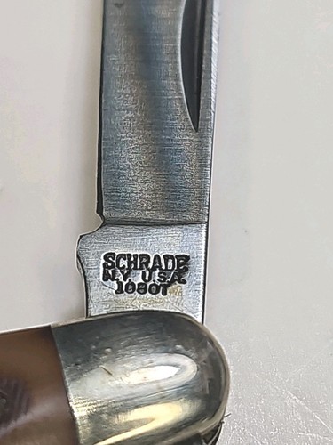 Vintage Schrade Old Timer U.S.A. 108OT 3 Blade Folding Pocket Knife Unused NOS - Picture 5 of 24