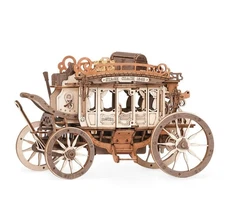 Rokr Stagecoach Mechanical Music Box 3D Wooden Puzzle NEW SEALED