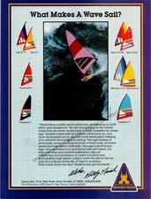 Gaastra Sails Print Ad Ephemera Wall Art Decor Windsurfing HOF Robby Naish