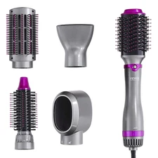 5-in-1 Multi Hair Air Styler & Dryer Brush for Volumizing Straightening Curling