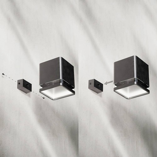Philips LED Virona 929004658701 Lampada solare da parete per esterno con - Foto 3 di 4