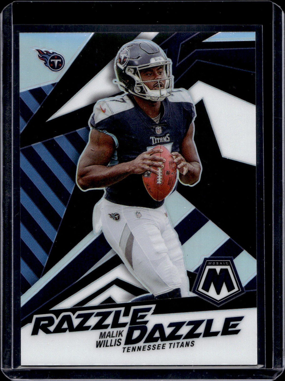 2022 Panini Mosaic Malik Willis Razzle Dazzle Tennessee Titans RD-19