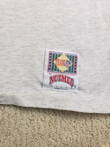 Vtg New York Jets Jack Davis Nutmeg Mills Grey T-shirt Small NFL Football 1993 - Picture 3 of 13