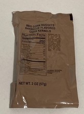 US Military MRE Snack BBQ Corn Nuggets Hunting Camping