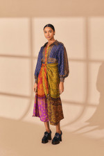 New Farm Rio Multicolor Bandana Dream Midi Shirtdress Size M