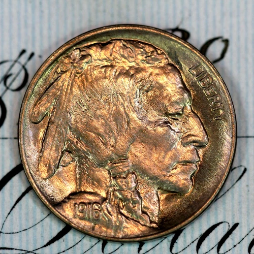 * 1916-P * SUPERB+ GEM BU MS BUFFALO NICKEL * FROM ORIGINAL COLLECTION