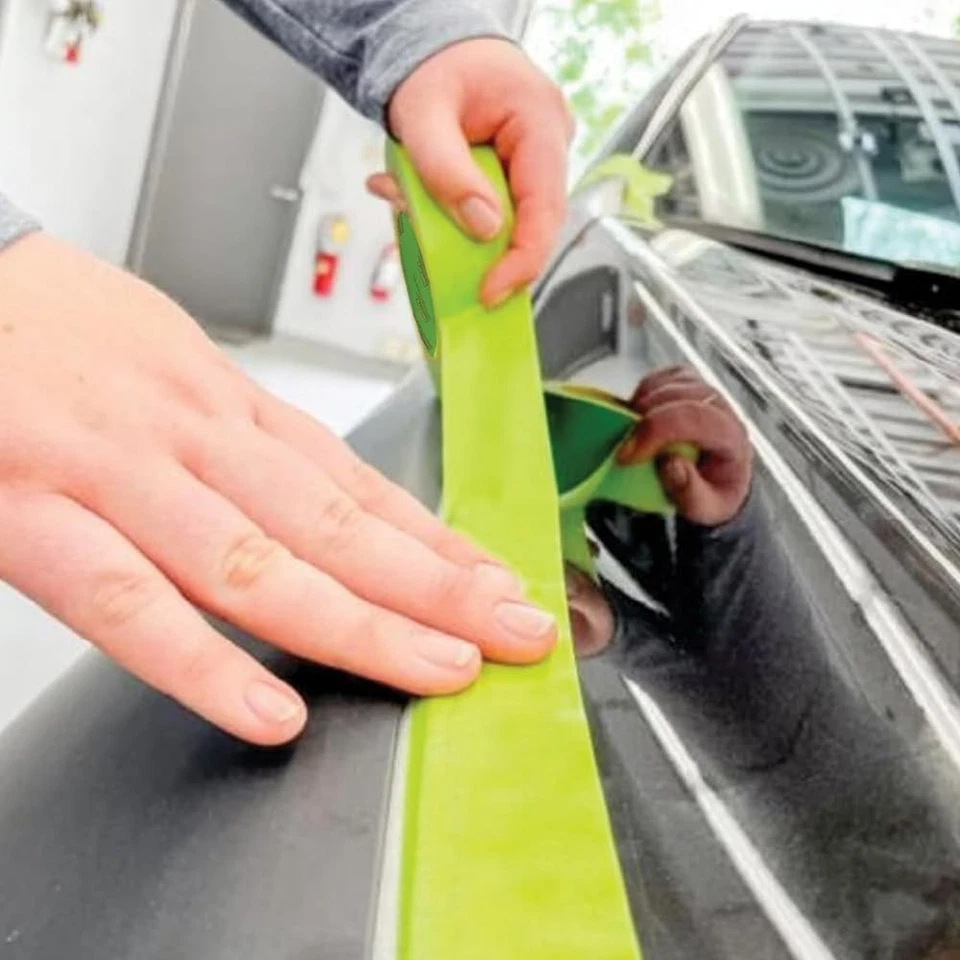 Cinta para pintores DINOGREN verde 3/4 pulgadas, 1 1/2 pulgadas, 2 pulgadas x 60 yardas Foto 4 de 4