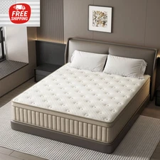 12" Colchones QUEEN Size De Espuma 12 Pulgadas Memory Foam Bed Hybrid Mattress