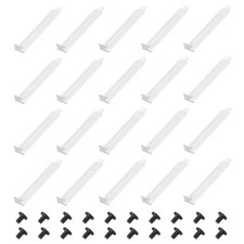 PCI Slot Cover Dust Filter, 20 Pcs Blanking Plate Expansion Blank Plate, White