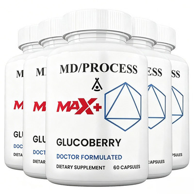 Glucoberry Max + Blood Sugar Support Formula, 2x Higher Potency (5 Pack)