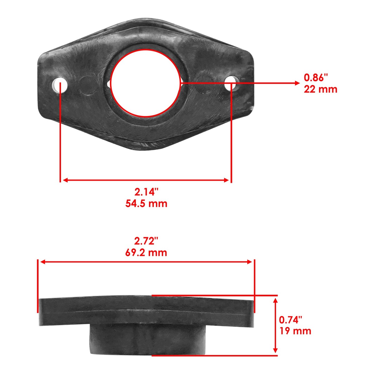 Polaris SPORTSMAN 500 Camshaft Steering Post Upper Bushing Pair For Polaris Scrambler 500 4X4 (1997-2000) - Caltric Polaris Scrambler Steering Bushing - Foto 11