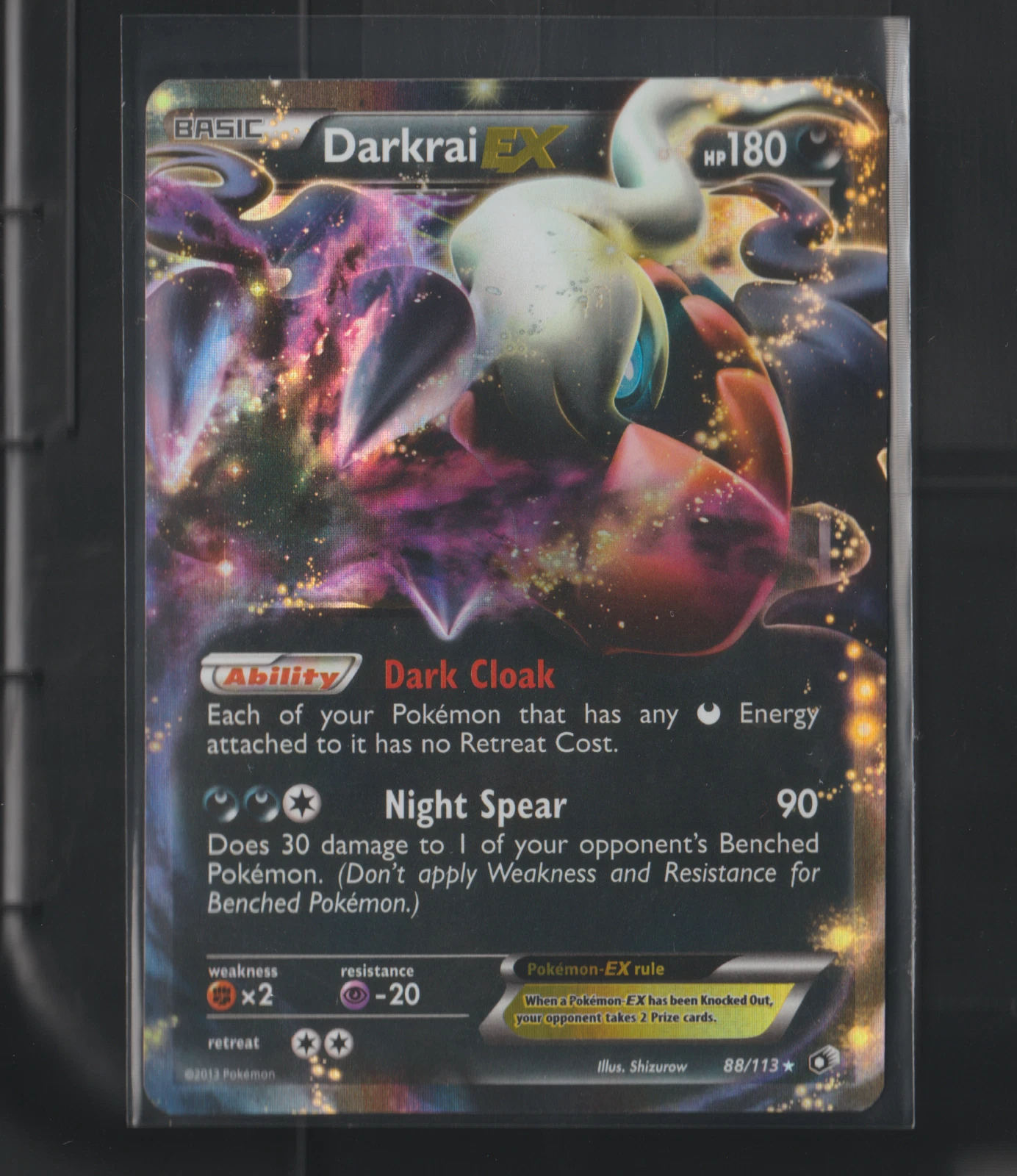 Darkrai EX 88/113 Pokemon Legendary Treasures Ultra Rare Holo
