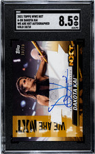 Dakota Kai 2021 Topps WWE NXT Auto Gold Parallel /10 SGC 8.5