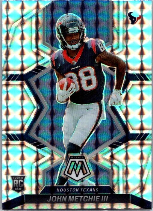 2022 Panini Mosaic John Metchie III Silver Mosaic Prizm #317