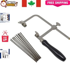 Adjustable Heavy-Duty Jewelers Saw Frame with 144 Blades for Precision Crafting
