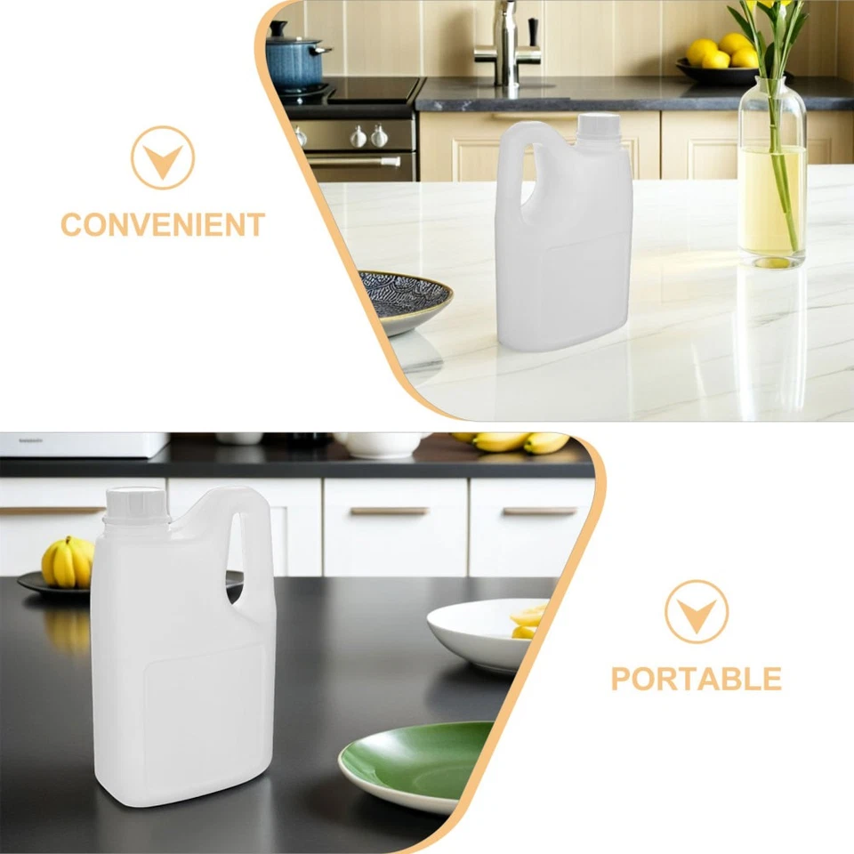  2 Stück Getränkebehälter aus Kunststoff mit Griff und Deckel, 2 l, leere - Bild 2 von 4