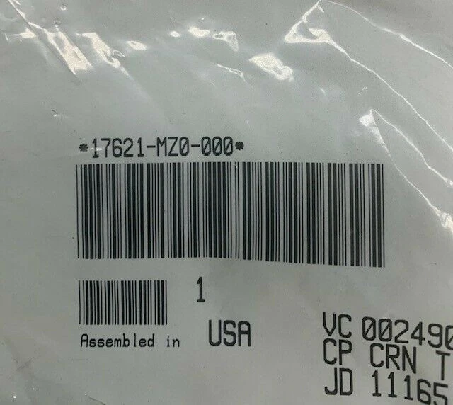 CUBIERTA TAPA COMBUSTIBLE HONDA 17621-MZ0-000 - NUEVO OEM Foto 3 de 3