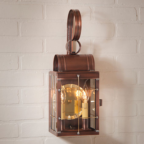 Irvin's Tinware Double Wall Lantern - Primitive Outdoor Lighting - 71WB - New! - Picture 1 of 5