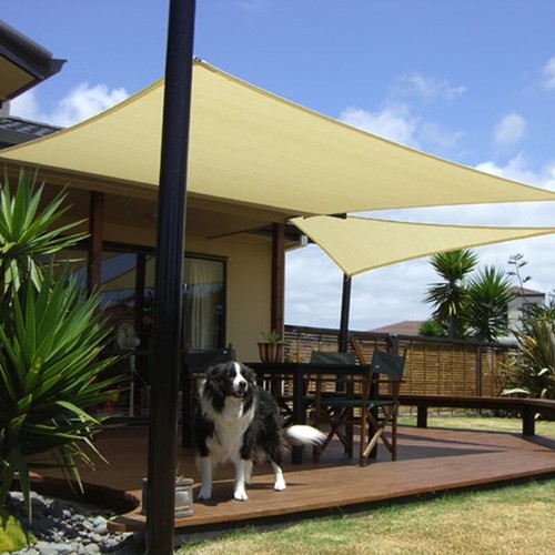 Tenda a vela QUADRATA ombreggiante telo sole ombra giardino PARASOLE 3 4 5 mt - Foto 29 di 106