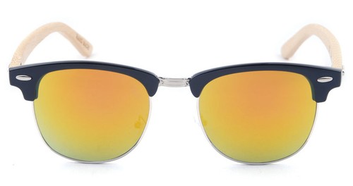 Eco Bamboo Hand Made Mens Womens Classic Retro Club master Way far Sunglasses - Picture 29 of 35