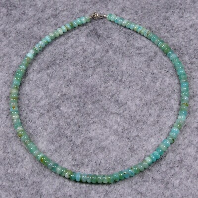 Andenopal Halskette, 925er Silber, Edelsteinhalskette (K569), Edelsteinschmuck