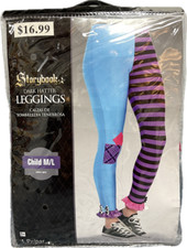 Storybook Dark Hatter Leggings Child M/L Halloween Costume Dress Up Cosplay NIP
