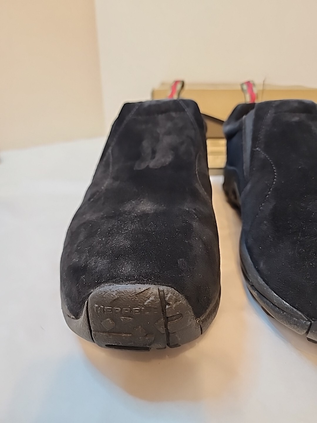 Merrell 60825 Men's Size 11.5  Jungle Moc Slip-On Shoes - Midnight Black Suede image 4