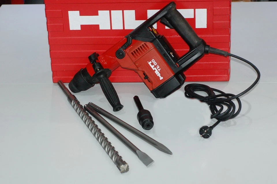 Hilti-TE55 Kombihammer im Koffer/1A-Zustand/Garantie+Rechnung+Zubehörpaket