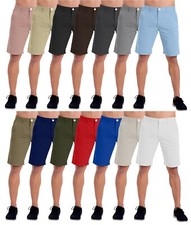 westAce Mens Chino Shorts Classic Cotton Summer Work Wear Slim Fit Shorts Pants