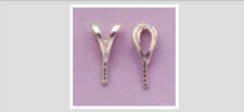 Sterling Silver Large Pegged Bail Great For Gluing