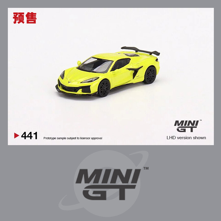MINI GT 1:64 Corvette Z06 2023 Accelerate LHD Model Car in