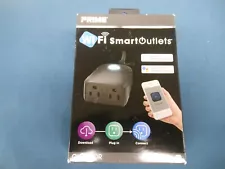 Prime Outdoor Smart Outlet 2X Wifi Remote Control Works w/Google Home & Alex