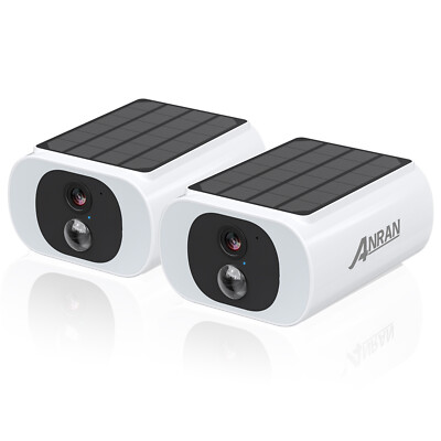ANRAN 2K Solar Battery Powered Wireless Security Camera System Outdoor WiFi Home