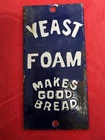 VINTAGE YEAST FOAM BREAD DOOR PALM PUSH PORCELAIN SIGN CAR GAS TRUCK OIL