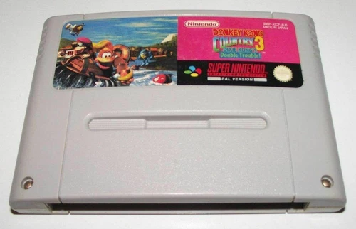 SNES Super Nintendo Donkey Kong Country 3 Dixie Kong's Double Trouble Like Ne...