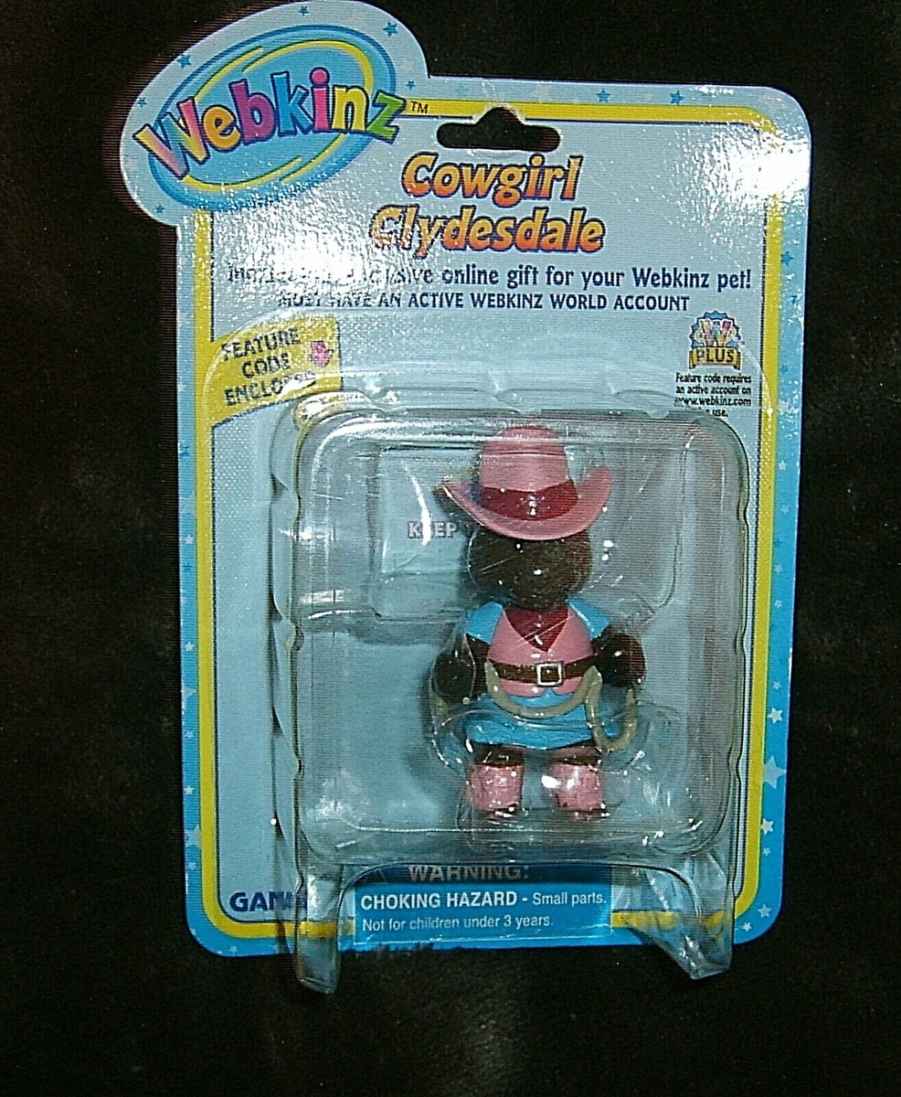 ASK♡ Webkinz Cowgirl Clydesdale Figurine with Code NIP | eBay