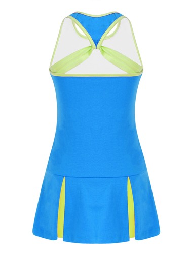 Kids Girls Golf Tennis Dress Outfits Sleeveless A-line Dresses and Shorts Set - Picture 10 of 114
