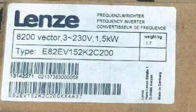 E82EV152K2C200 NEW LENZE E82EV152_2C200 INVERTER 8200 Vector 1.5kW