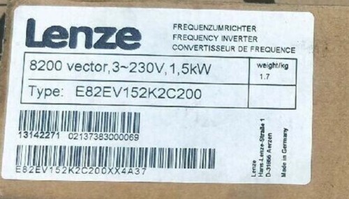 E82EV152K2C200 NEW LENS E82EV152_2C200 INVERTER 8200 Vector 1.5kW - Picture 1 of 5