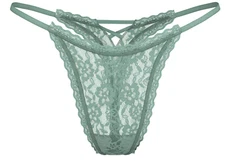 Victoria's Secret Sexy String Thong Skimpy Strappy Back Lace Sea Salt XS SM L XL