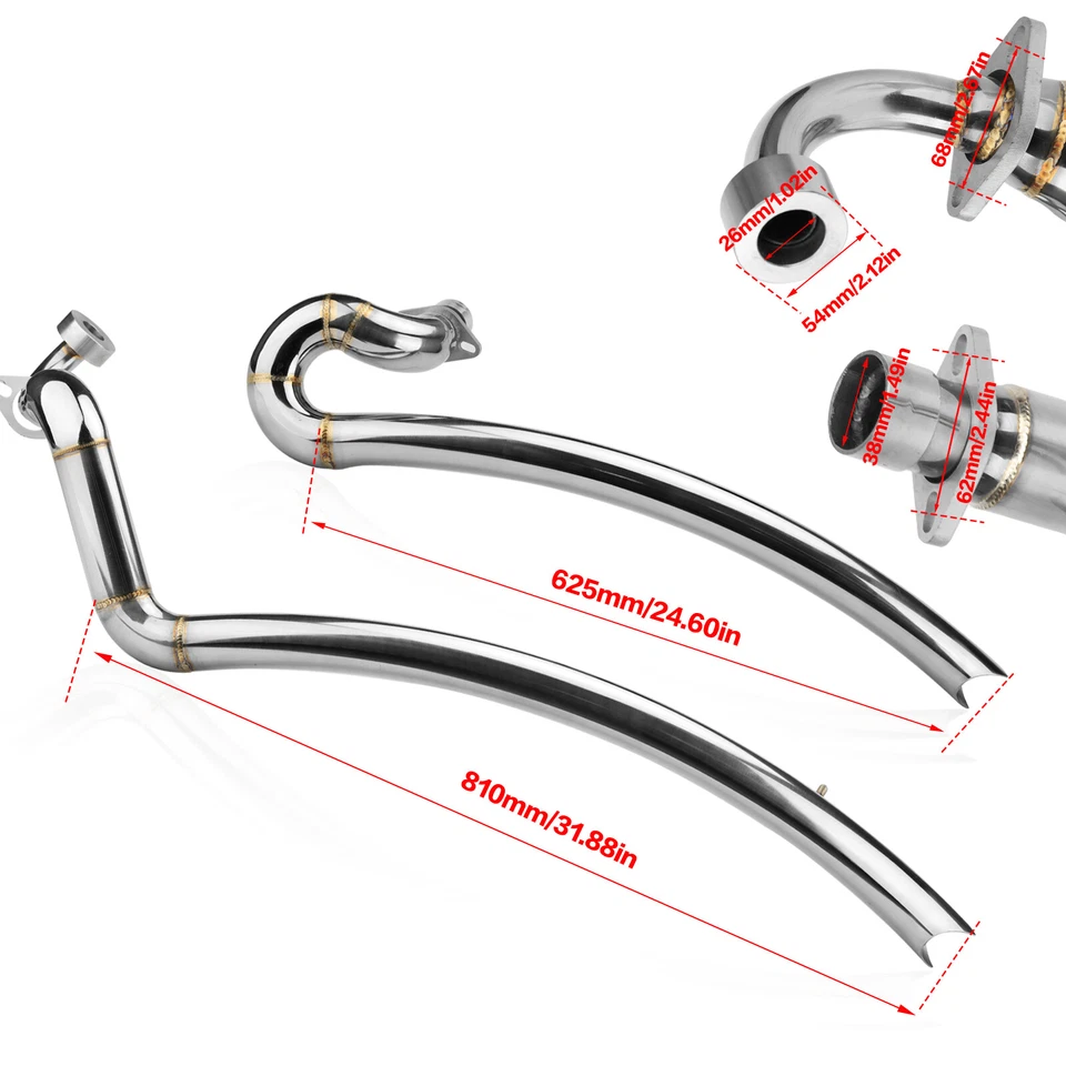 For Yamaha V Star 1100 XVS1100 Shortshots Staggered Exhaust Muffler Pipe System Foto 2 de 4