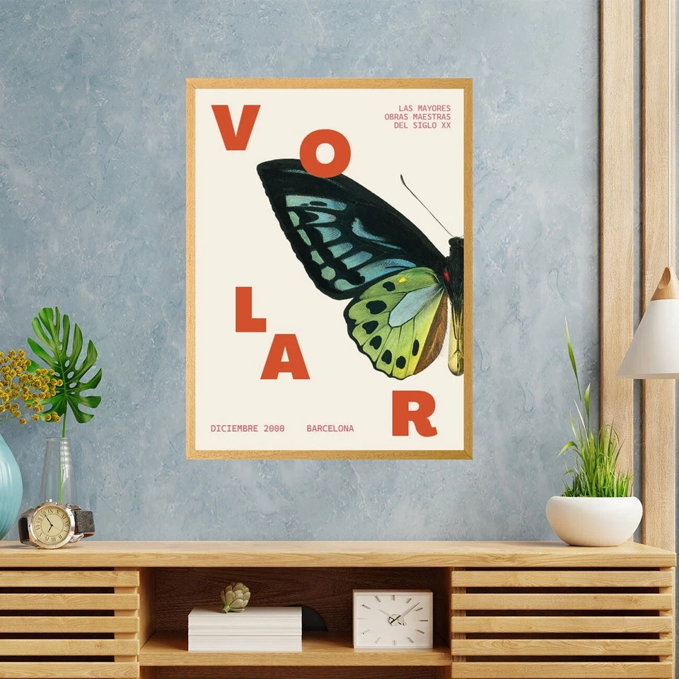 Butterfly Symphony Modern Barcelona Home & Office Wall Art Decor poster no frame - Image 4 of 4